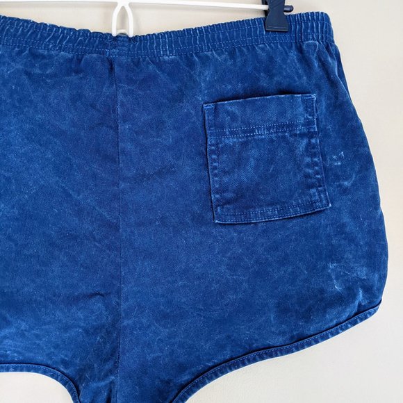 🇺🇸 American Apparel Acid Wash Dolphin Hem Shorts Made In USA - Picture 8 of 10